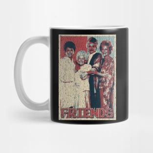 vintage golden girls friends worn crack Mug